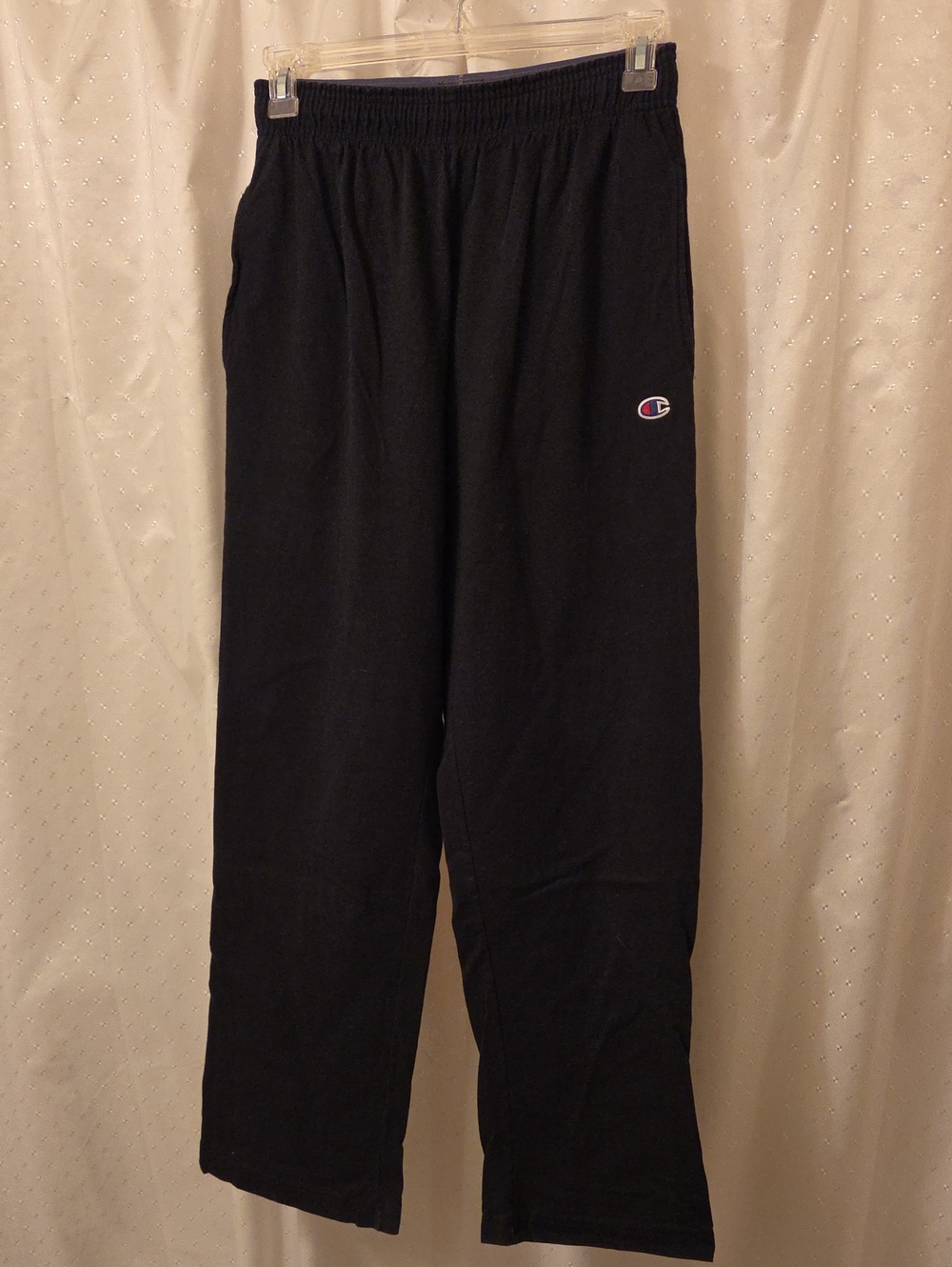 🍁4/$25 Champion Men's Black Joggers with Embroidered Logo